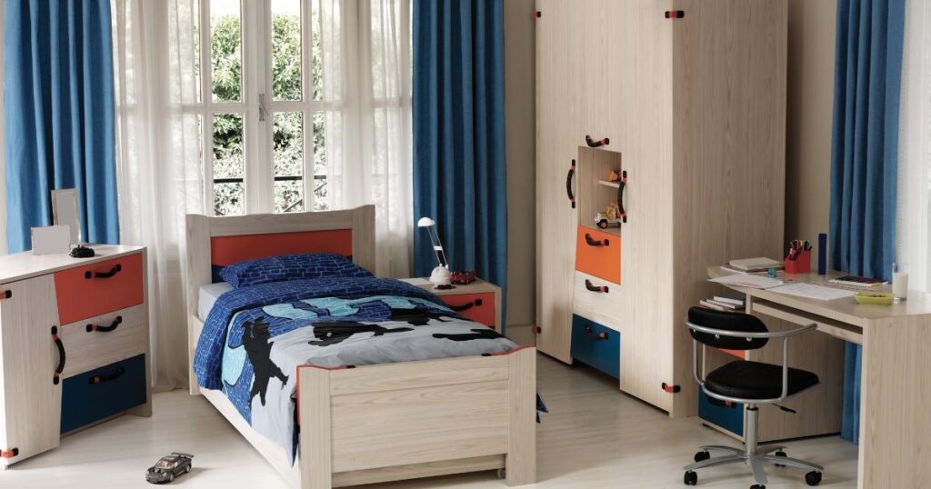 Bedroom with Ovation mattress for kids