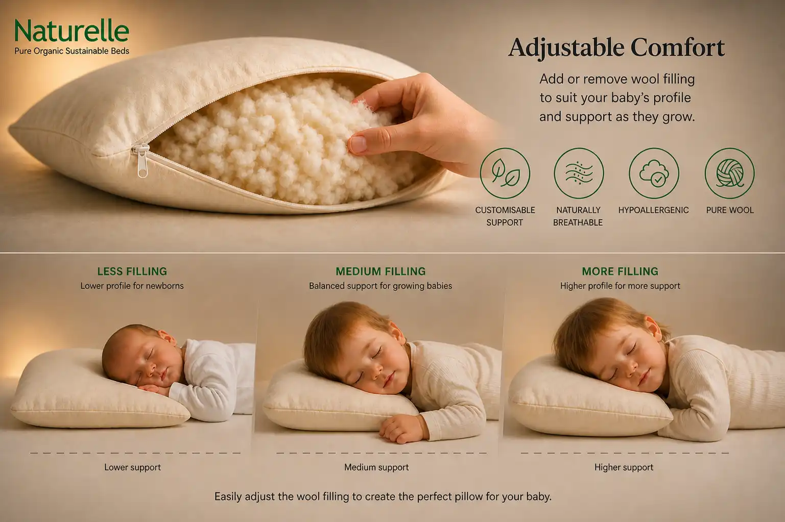Baby Wool Pillow